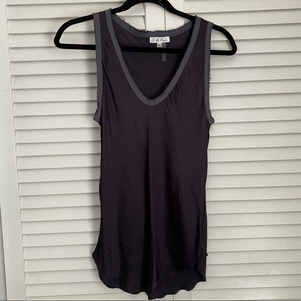 - On the Road Grey Tank Top